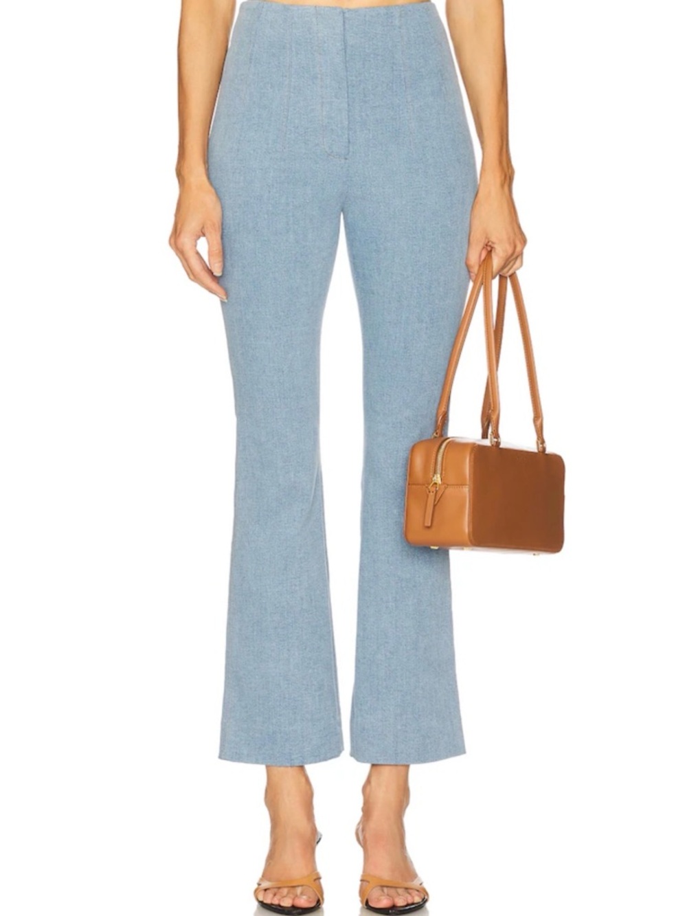 Veronica Beard Hawthorne Denim Pant Stretch-Denim Kick-Flare Pant US 8. B9